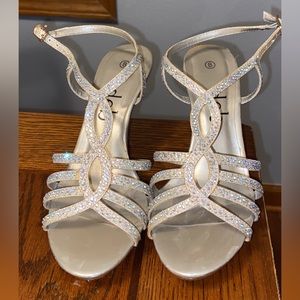 Nude Rhinestone Heels size 8